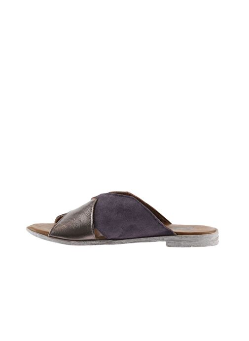 Bueno Shoes Mor Taba Süet-deri Kadın Düz Terlik 01wu3000 - Görsel 5