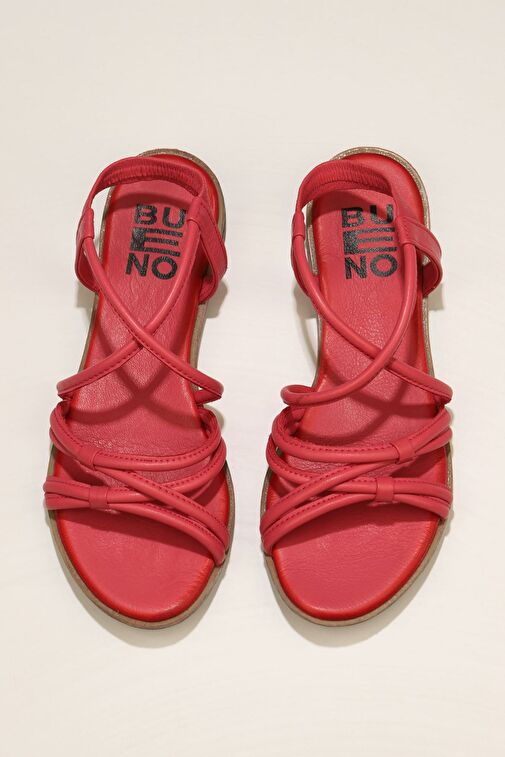 Bueno Shoes Fuşya Deri Kadın Sandalet 01wu3004 - Görsel 2