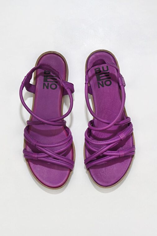 Bueno Shoes Lila Deri Kadın Sandalet 01wu3004 - Görsel 2