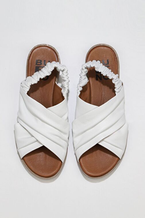 Bueno Shoes Beyaz Deri Kadın Sandalet 01wu3005 - Görsel 6