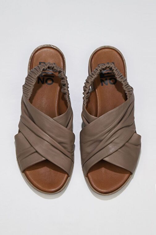Bueno Shoes Gümüş Deri Kadın Sandalet 01wu3005 - Görsel 4