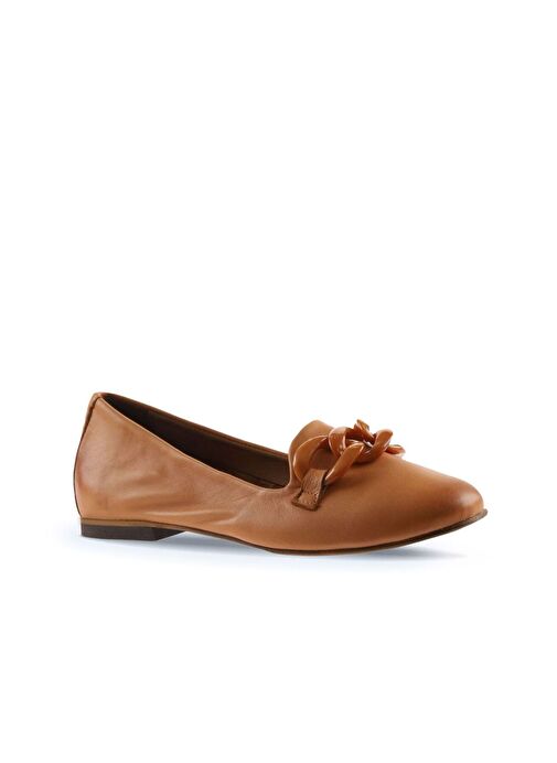 Bueno Shoes Taba Deri Kadın Düz Babet 01wu3600 - Görsel 4