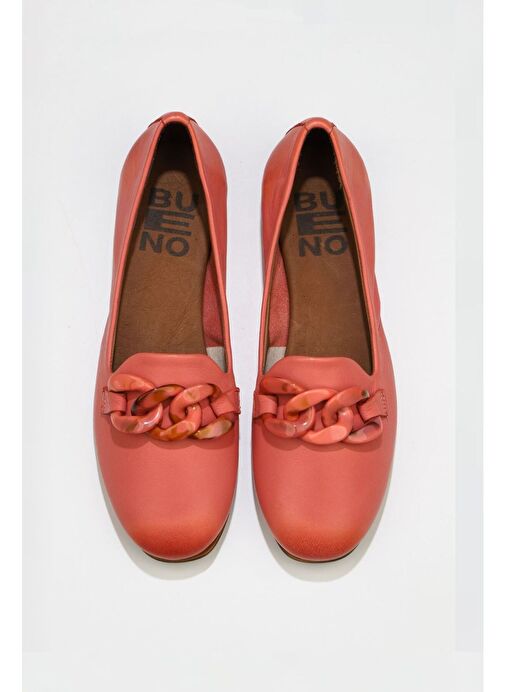 Bueno Shoes Mercan Deri Kadın Düz Babet 01wu3600 - Görsel 2