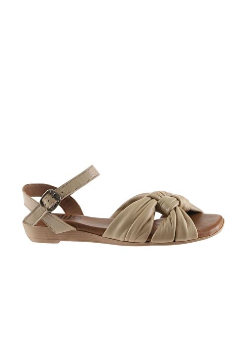 Bueno Shoes Vizon Deri Kadın Sandalet 01wu8802 - Görsel 2