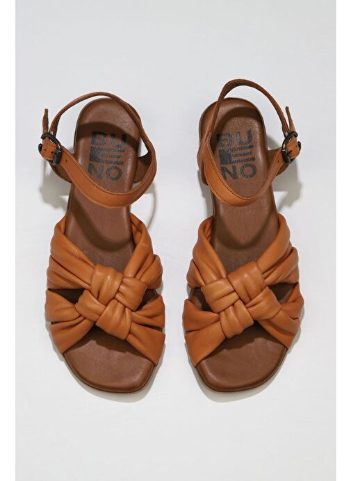 Bueno Shoes Taba Deri Kadın Sandalet 01wu8802 - Görsel 2