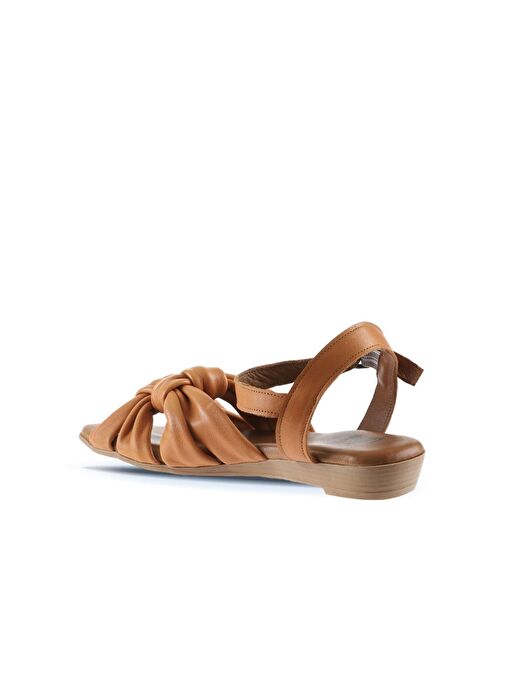 Bueno Shoes Taba Deri Kadın Sandalet 01wu8802 - Görsel 6