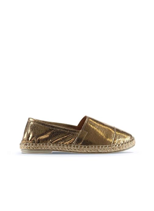 Bueno Shoes Bronz Deri Kadın Espadril Ayakkabı 01wj0300 - Görsel 3