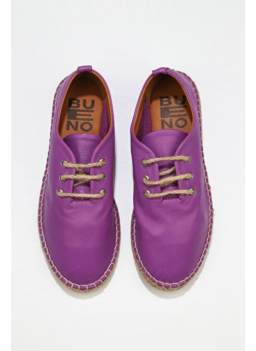Bueno Shoes Lila Deri Kadın Espadril Ayakkabı 01wn1617 - Görsel 2