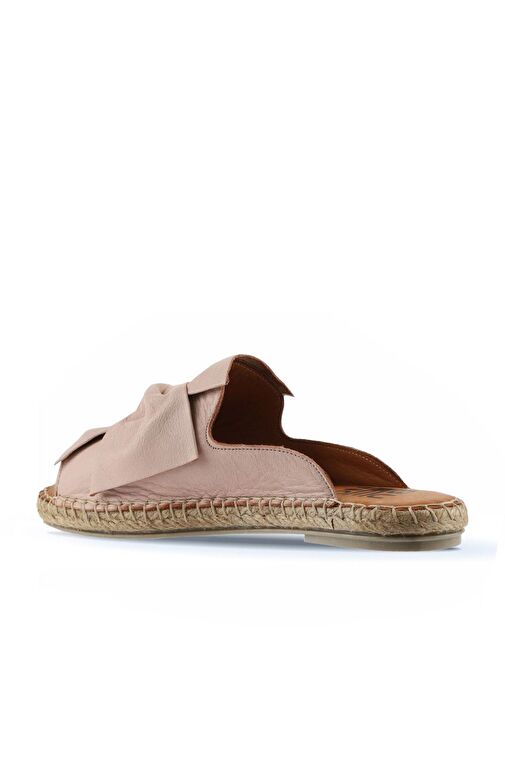 Bueno Shoes Pembe Deri Kadın Espadril Terlik 01wn1632 - Görsel 6