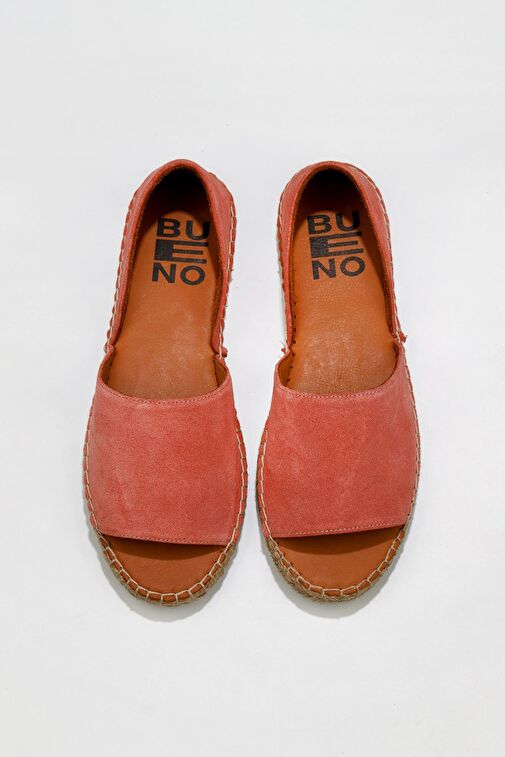 Bueno Shoes Pudra Açık Süet Kadın Espadril Ayakkabı 01wq2413 - Görsel 2
