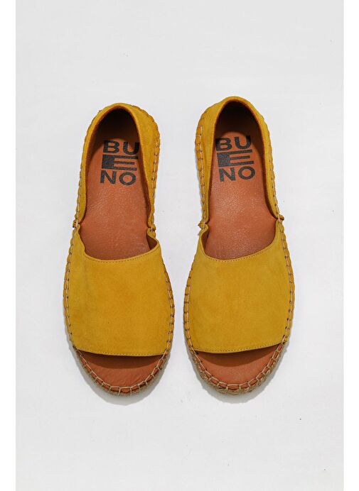 Bueno Shoes Sarı Süet Kadın Espadril Ayakkabı 01wq2413 - Görsel 2