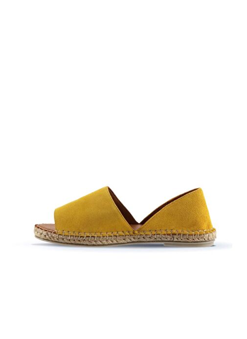 Bueno Shoes Sarı Süet Kadın Espadril Ayakkabı 01wq2413 - Görsel 5