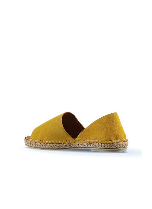 Bueno Shoes Sarı Süet Kadın Espadril Ayakkabı 01wq2413 - Görsel 6