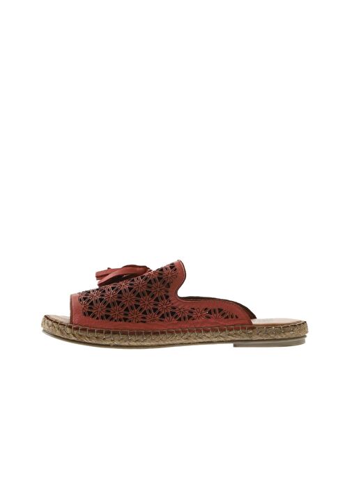 Bueno Shoes Mercan Deri Kadın Espadril Terlik 01wq2417 - Görsel 5