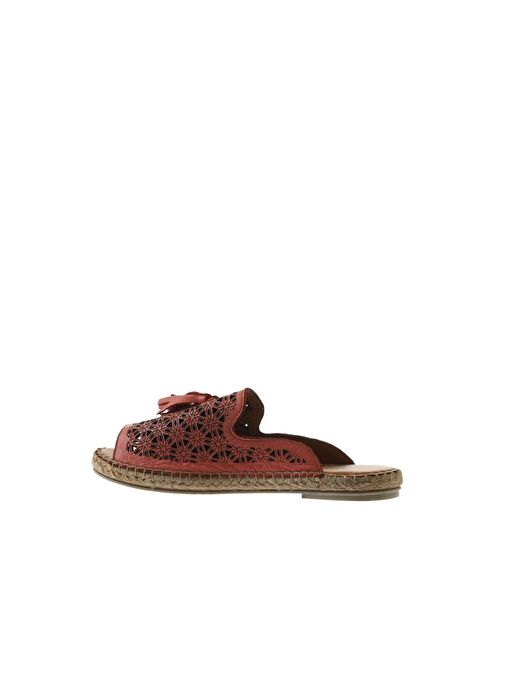 Bueno Shoes Mercan Deri Kadın Espadril Terlik 01wq2417 - Görsel 6