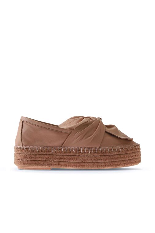 Bueno Shoes Pudra Deri Kadın Dolgu Topuklu Espadril Ayakkabı 01wq3502 - Görsel 3