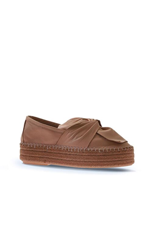 Bueno Shoes Pudra Deri Kadın Dolgu Topuklu Espadril Ayakkabı 01wq3502 - Görsel 4