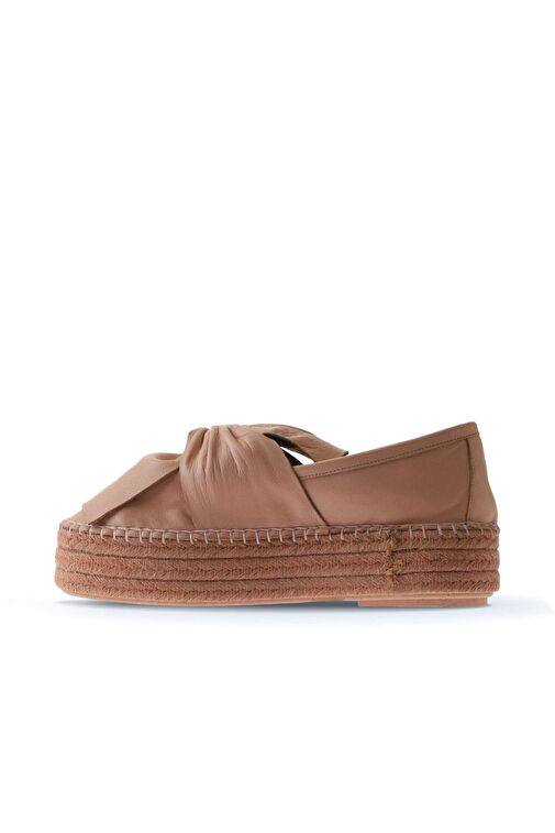 Bueno Shoes Pudra Deri Kadın Dolgu Topuklu Espadril Ayakkabı 01wq3502 - Görsel 5