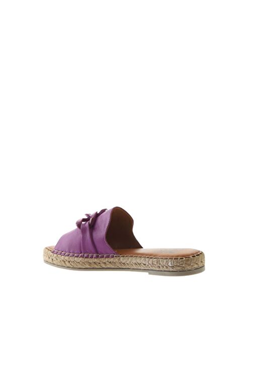 Bueno Shoes Lila Deri Kadın Espadril Terlik 01ws1821 - Görsel 6
