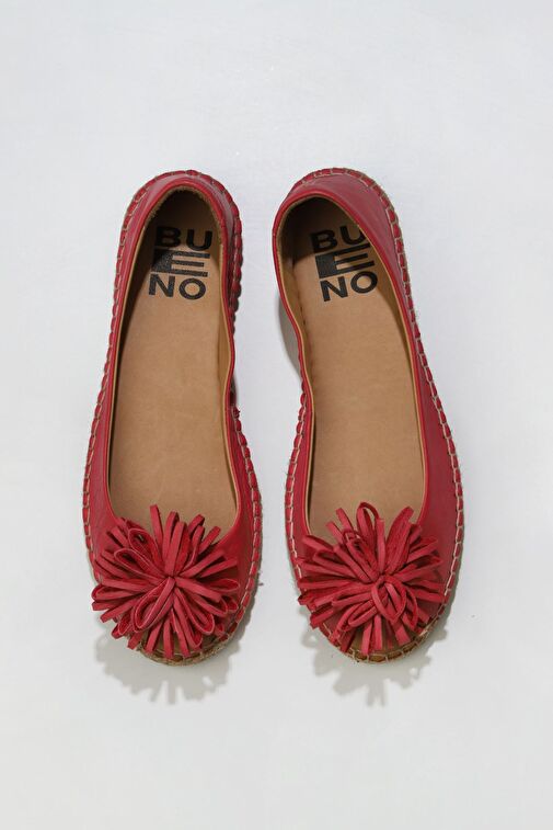 Bueno Shoes Fuşya Deri Kadın Düz Babet 01ws4807 - Görsel 2