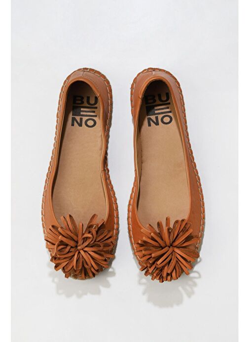 Bueno Shoes Taba Deri Kadın Düz Babet 01ws4807 - Görsel 2