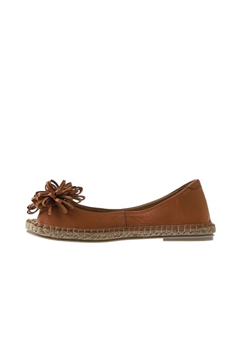 Bueno Shoes Taba Deri Kadın Düz Babet 01ws4807 - Görsel 5