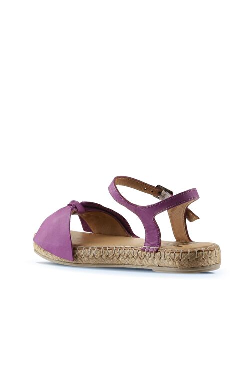 Bueno Shoes Lila Deri Kadın Espadril Sandalet 01wu5206 - Görsel 6