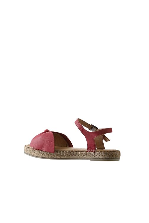 Bueno Shoes Fuşya Deri Kadın Espadril Sandalet 01wu5206 - Görsel 6