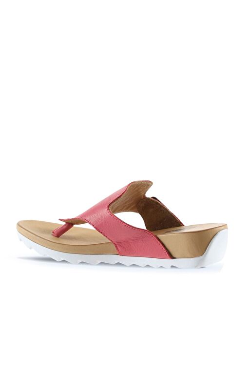 Bueno Shoes Fuşya Deri Kadın Parmak Arası Terlik 01we0604 - Görsel 4