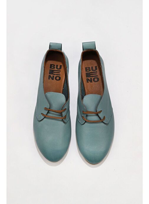 Bueno Shoes Mavi Deri Kadın Günlük Ayakkabı - Görsel 6