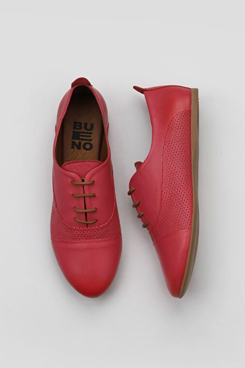 Bueno Shoes Fuşya Deri Kadın Babet 01wl1247 - Görsel 2