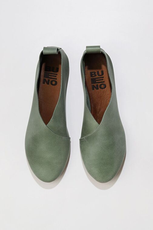 Bueno Shoes Mavi Deri Kadın Babet 01wn0702 - Görsel 2