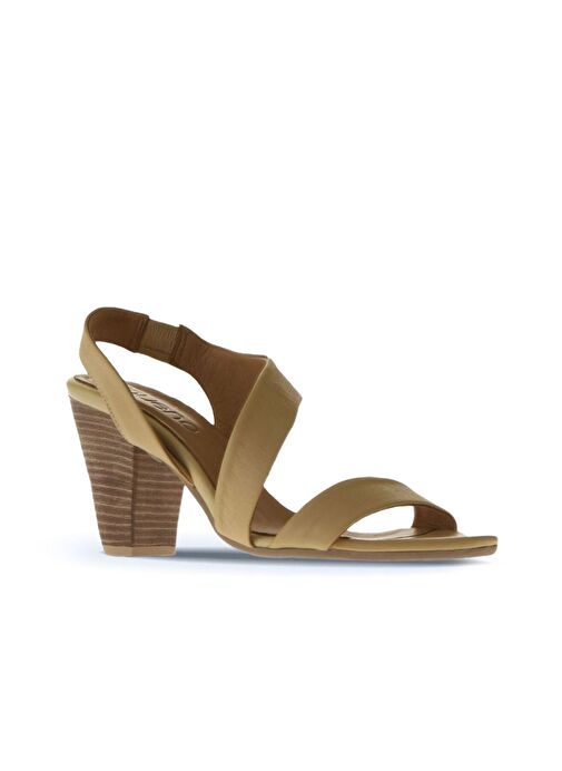 Bueno Shoes Sarı Deri Kadın Topuklu Ayakkabı 01ws6700 - Görsel 4