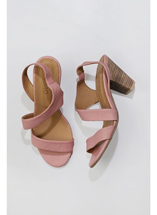 Bueno Shoes Pudra Deri Kadın Topuklu Ayakkabı 01ws6700 - Görsel 2