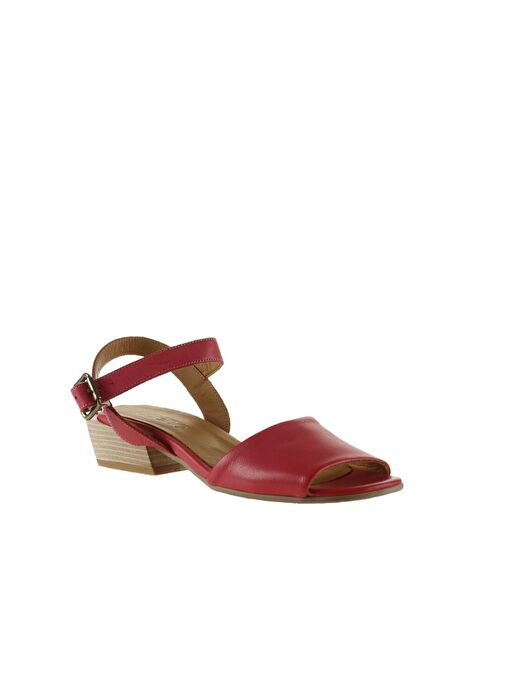 Bueno Shoes Fuşya Deri Kadın Topuklu Sandalet 01ws7504 - Görsel 3