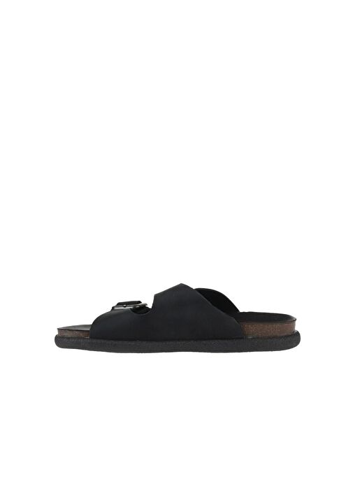 Bueno Shoes Siyah Nubuk Kadın Düz Terlik 01ws11001 - Görsel 5