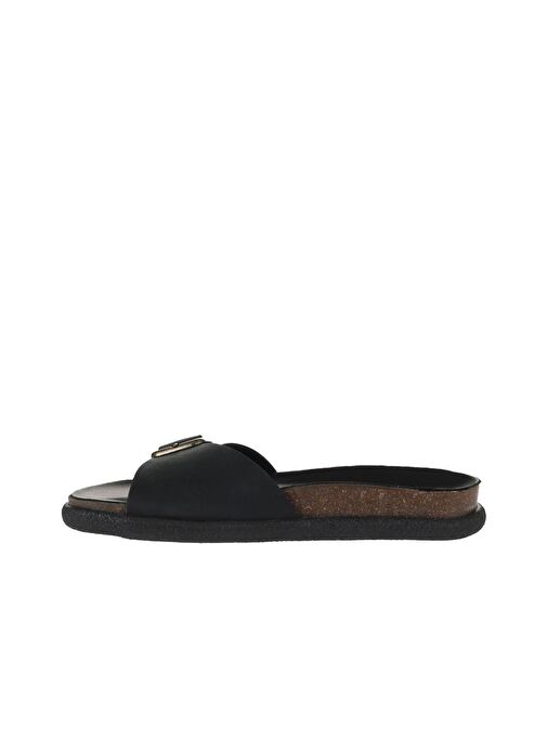 Bueno Shoes Siyah Nubuk Kadın Düz Terlik 01ws11003 - Görsel 5