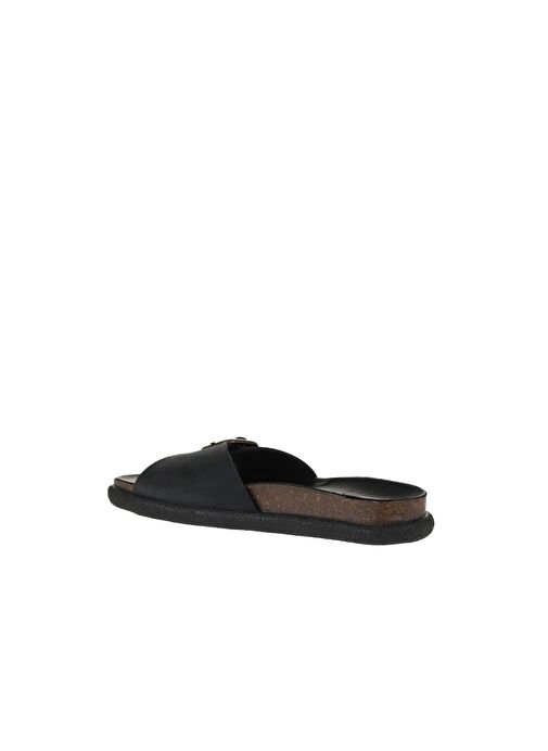 Bueno Shoes Siyah Nubuk Kadın Düz Terlik 01ws11003 - Görsel 6