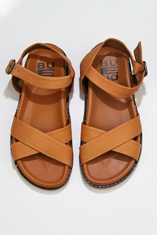 Bueno Shoes Taba Deri Kadın Sandalet 01wu5830 - Görsel 2