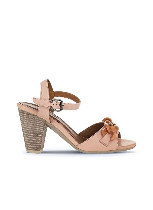 Bueno Shoes Pudra Deri Kadın Topuklu Sandalet 01wu11200 - Görsel 3
