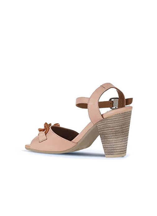 Bueno Shoes Pudra Deri Kadın Topuklu Sandalet 01wu11200 - Görsel 6
