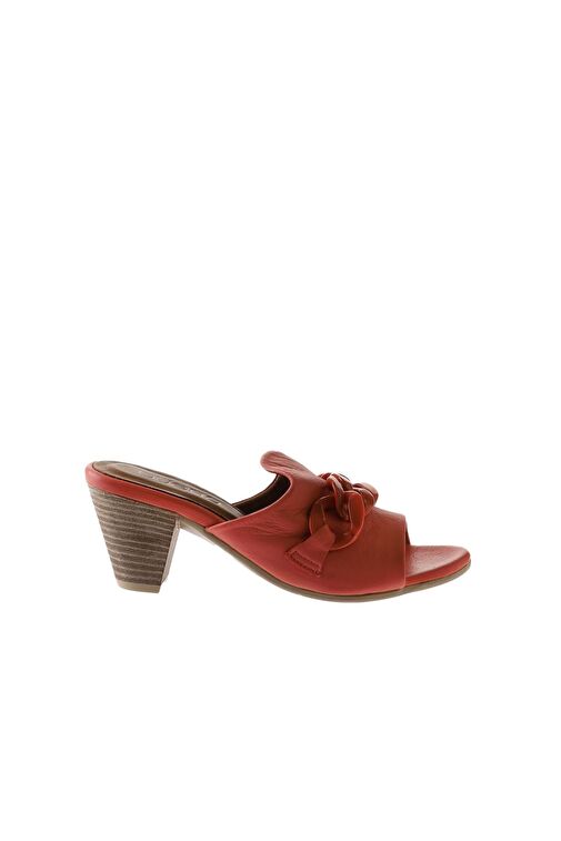 Bueno Shoes Mercan Deri Kadın Topuklu Terlik 01wu11300 - Görsel 3