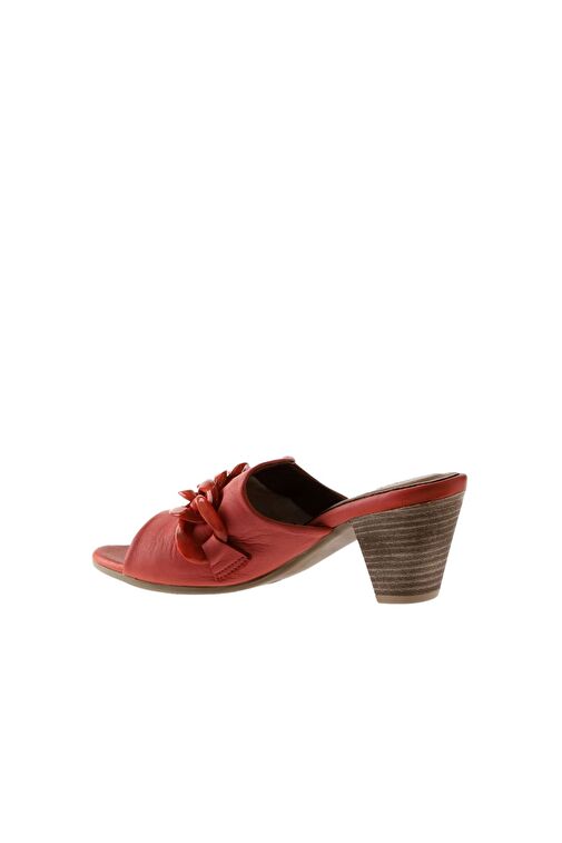 Bueno Shoes Mercan Deri Kadın Topuklu Terlik 01wu11300 - Görsel 6