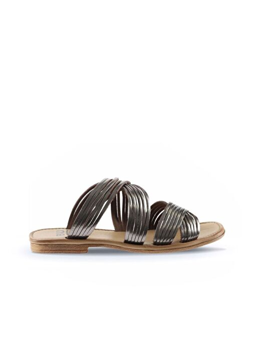 Bueno Shoes Taba Parlak Deri Kadın Düz Terlik 01wu3422 - Görsel 3