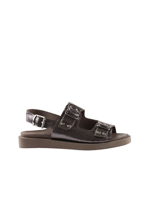Bueno Shoes Kurşun Parlak Deri Kadın Sandalet 01wu3306 - Görsel 3