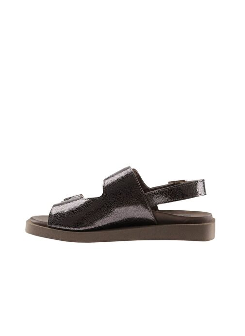 Bueno Shoes Kurşun Parlak Deri Kadın Sandalet 01wu3306 - Görsel 5