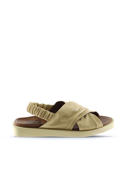 Bueno Shoes Sarı Açık Deri Kadın Sandalet 01wu3309 - Görsel 3