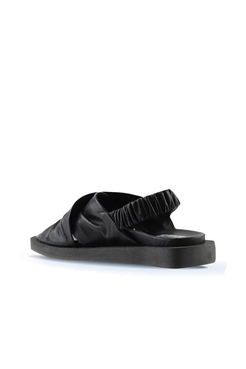 Bueno Shoes Siyah Deri Kadın Sandalet 01wu3309 - Görsel 6
