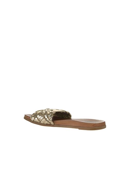 Bueno Shoes Sarı Parlak Deri Kadın Düz Terlik 01wu4233 - Görsel 6