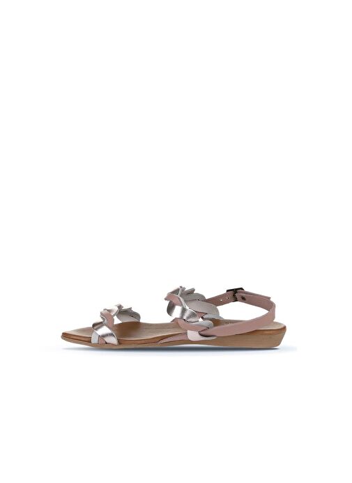 Bueno Shoes Pudra Multi Deri Kadın Sandalet 01wu7472 - Görsel 5